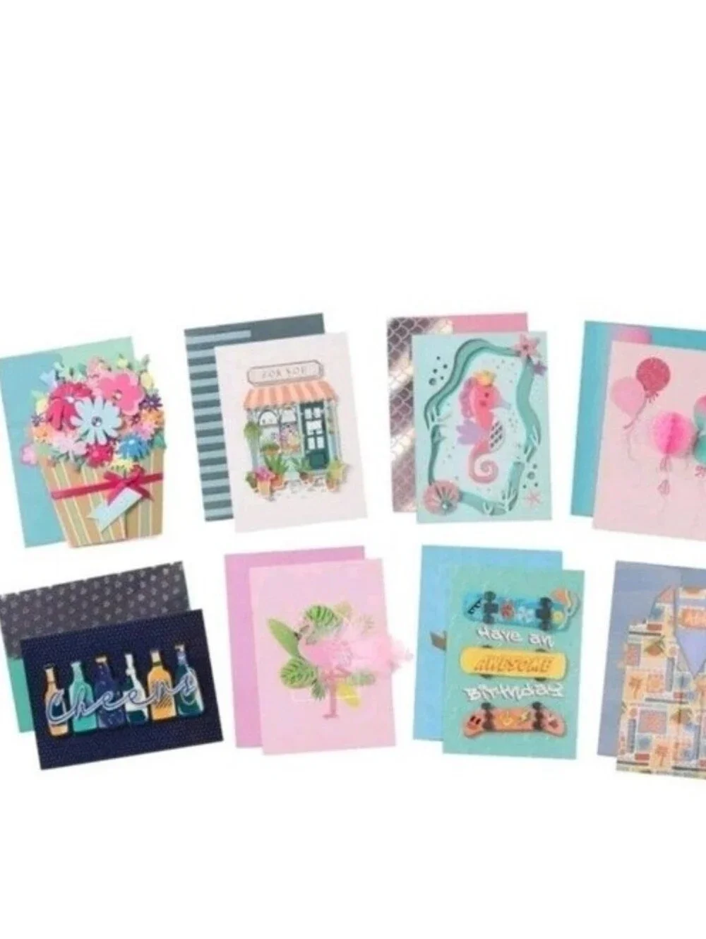 PRO4ALL Hand Crafted All Occasion Greeting Card Collection, 40-count NEW MODEL